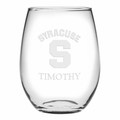 Syracuse Stemless Wine Glasses Made in the USA - Set of 2 - Image 1