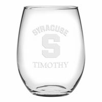 Syracuse Stemless Wine Glasses Made in the USA - Set of 2