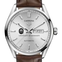 Ole Miss Men's TAG Heuer Automatic Day/Date Carrera with Silver Dial