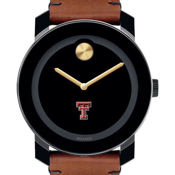Texas Tech Men's Movado BOLD with Brown Leather Strap - Image 1