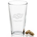 Oklahoma State University 16 oz Pint Glass- Set of 4 - Image 2