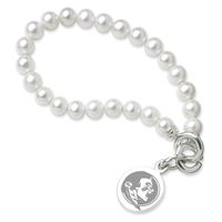 Florida State Pearl Bracelet with Sterling Silver Charm