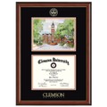 Clemson Diploma Frame - Campus Print - Image 1