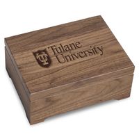 Tulane University Solid Walnut Desk Box