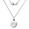Iowa State University Necklace with Charm in Sterling Silver - Image 2