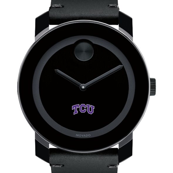 TCU Men's Movado BOLD with Leather Strap - Image 1