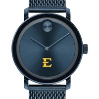East Tennessee State Men's Movado Bold Blue with Mesh Bracelet