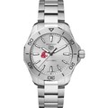 WSU Men's TAG Heuer Steel Aquaracer with Silver Dial - Image 2