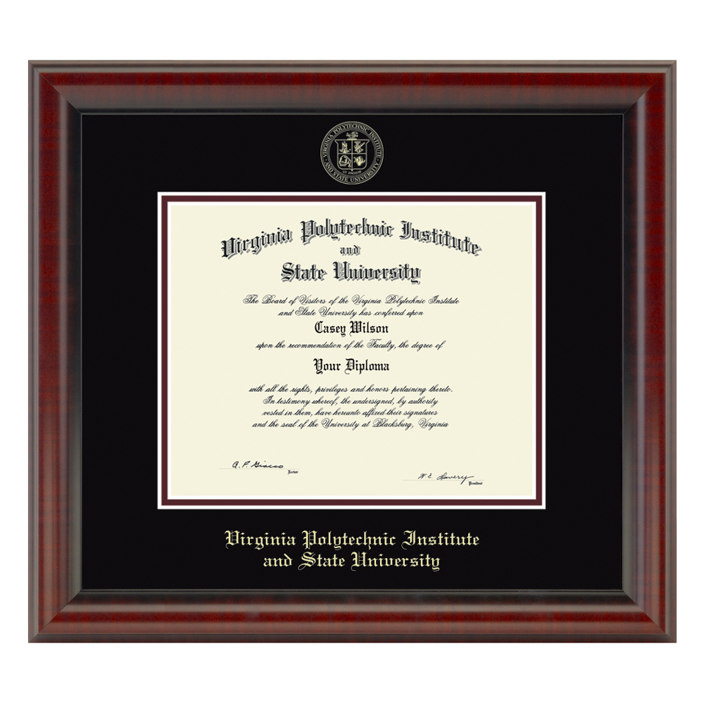 Virginia Tech Diploma Frame, the Fidelitas