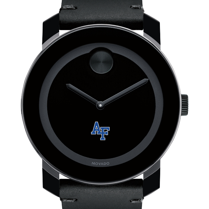 USAFA Men's Movado BOLD with Leather Strap