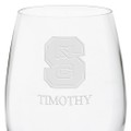 NC State Red Wine Glasses - Set of 4 - Image 3