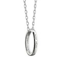 University of North Carolina Monica Rich Kosann "Carpe Diem" Poesy Ring Necklace in Silver - Image 1