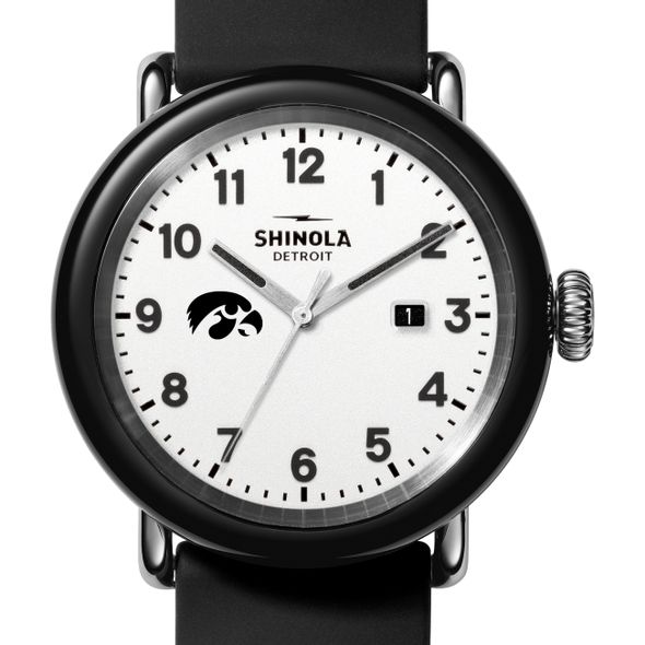 University of Iowa Shinola Watch, The Detrola 43mm White Dial at M.LaHart & Co. - Image 1