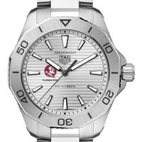 FSU Men's TAG Heuer Steel Aquaracer with Silver Dial