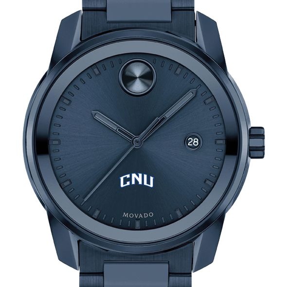 Christopher Newport University Men's Movado BOLD Blue Ion with Date Window - Image 1