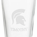 Michigan State University 16 oz Pint Glass- Set of 2 - Image 3