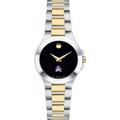 ECU Women's Movado Collection Two-Tone Watch with Black Dial - Image 2
