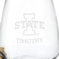 Iowa State Stemless Wine Glasses - Set of 2 - Image 3