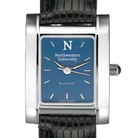 Northwestern Women's Blue Quad Watch with Leather Strap
