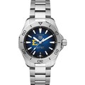 East Tennessee State Men's TAG Heuer Steel Automatic Aquaracer with Blue Sunray Dial - Image 2