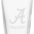 University of Alabama 16 oz Pint Glass - Image 3