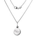 Kappa Kappa Gamma Sterling Silver Necklace with Silver Charm - Image 1
