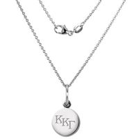 Kappa Kappa Gamma Sterling Silver Necklace with Silver Charm