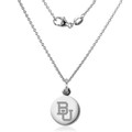 Baylor University Necklace with Charm in Sterling Silver - Image 2