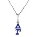 Delta Gamma Sterling Silver Necklace with Greek Letter Charm - Image 2