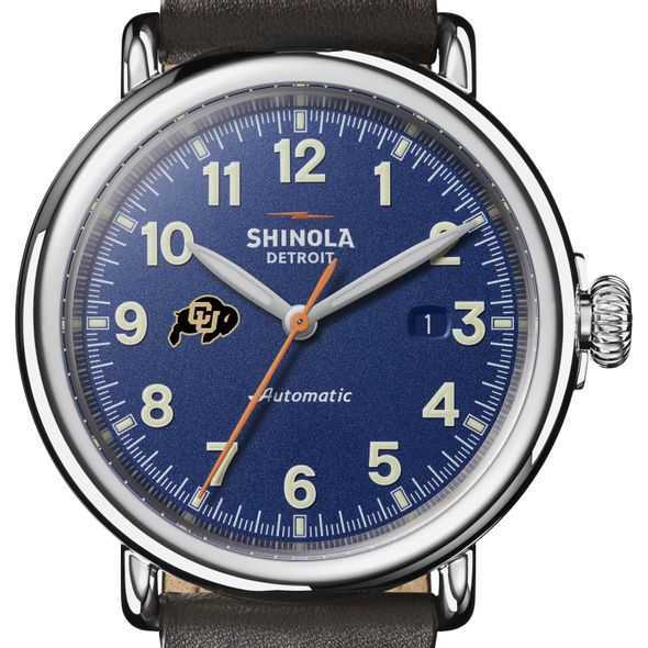 Colorado Shinola Watch, The Runwell Automatic 45mm Royal Blue Dial - Image 1