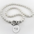 Michigan State Pearl Necklace with Sterling Silver Charm - Image 1
