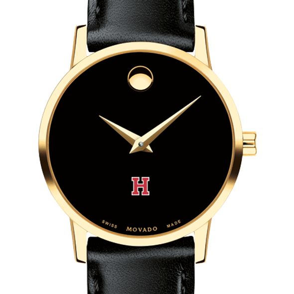 Harvard Women's Movado Gold Museum Classic Leather - Image 1