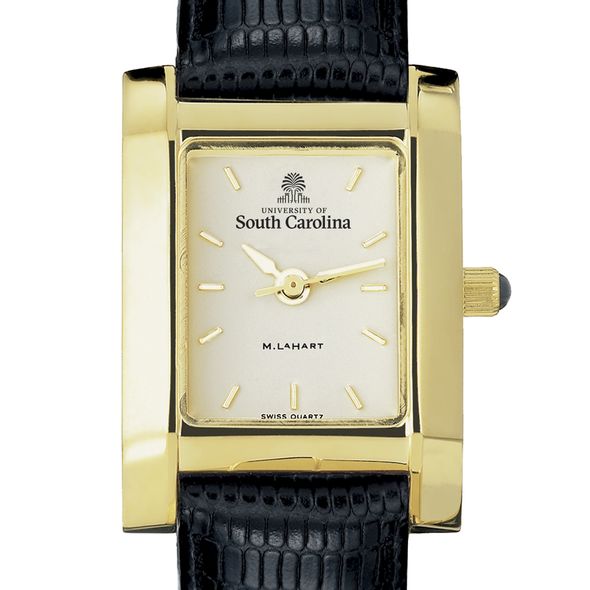 South Carolina Women's Gold Quad with Leather Strap
