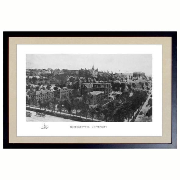 Historic Northwestern University Black and White Print