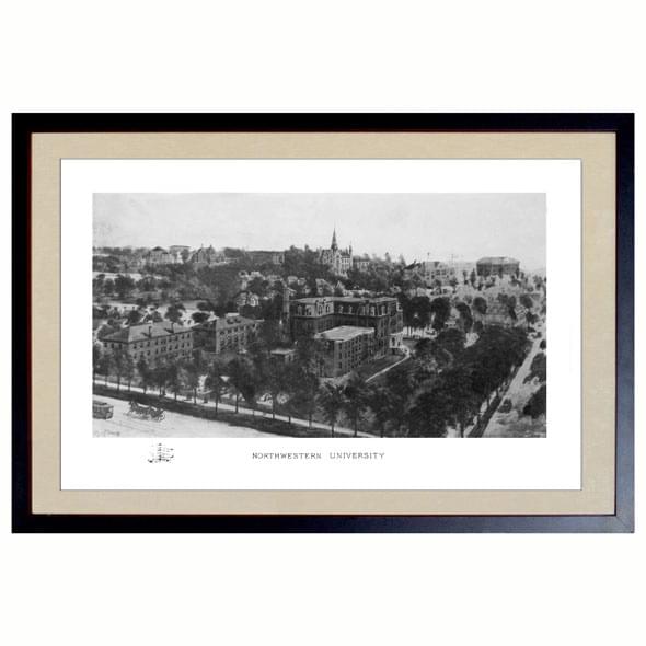 Historic Northwestern University Black and White Print