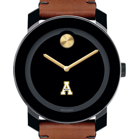 Appalachian State Men's Movado BOLD with Brown Leather Strap - Image 1