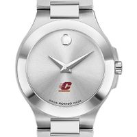 Central Michigan Women's Movado Collection Stainless Steel Watch with Silver Dial