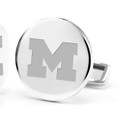 University of Michigan Cufflinks in Sterling Silver - Image 2