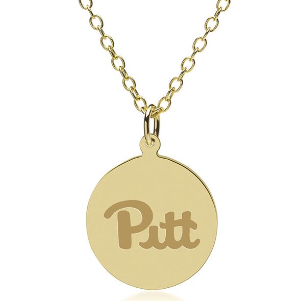 Pitt 14K Gold Pendant & Chain - Image 1