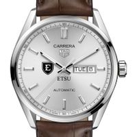 East Tennessee State Men's TAG Heuer Automatic Day/Date Carrera with Silver Dial