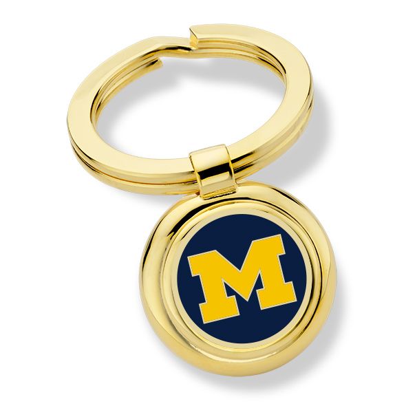 University of Michigan Enamel Key Ring - Image 1