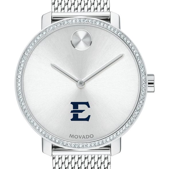 East Tennessee State Women's Movado Bold with Crystal Bezel & Mesh Bracelet - Image 1