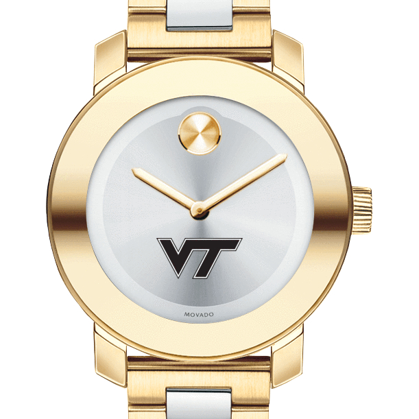 Virginia Tech Women's Movado Two-Tone Bold