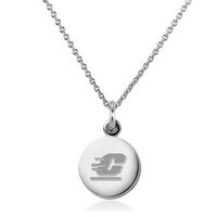 Central Michigan Necklace with Charm in Sterling Silver