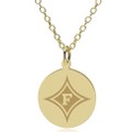 Furman 14K Gold Pendant & Chain - Image 1