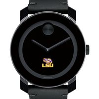 LSU Men's Movado BOLD with Leather Strap