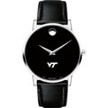 Virginia Tech Men's Movado Museum with Leather Strap - Image 2