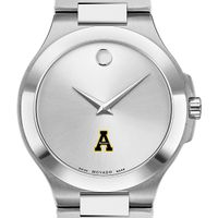 Appalachian State Men's Movado Collection Stainless Steel Watch with Silver Dial