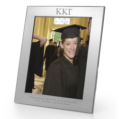 Kappa Kappa Gamma Polished Pewter 8x10 Picture Frame