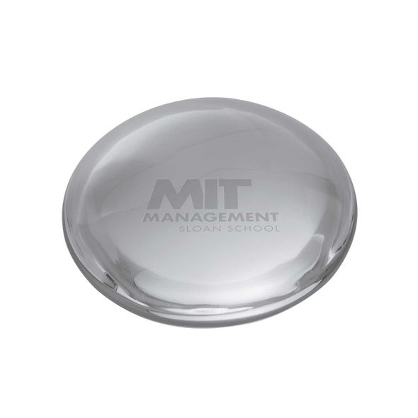MIT Sloan Glass Dome Paperweight by Simon Pearce - Image 1